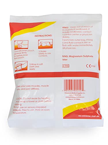 PrimaCare PHP-45 Instant Heat Pack for Emergency Heat Therapy, 4" x 5", 24 Count (Pack of 4) - size: (Pack of 4)