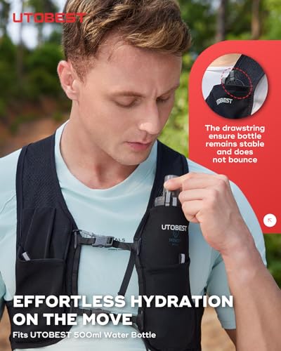 UTOBEST Allite Lightweight Hydration Vest with 500ml Soft Flask - color: Vest Only