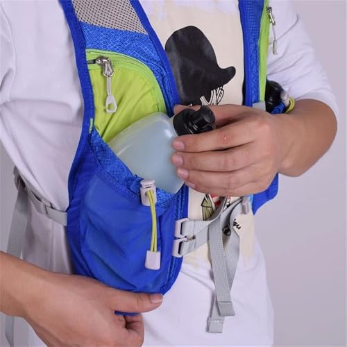 Running Water Bottle Leak-Proof Portable Plastic Sport Water Flask Hydration Backpack Waist Belt Bag Drinking(280ml)