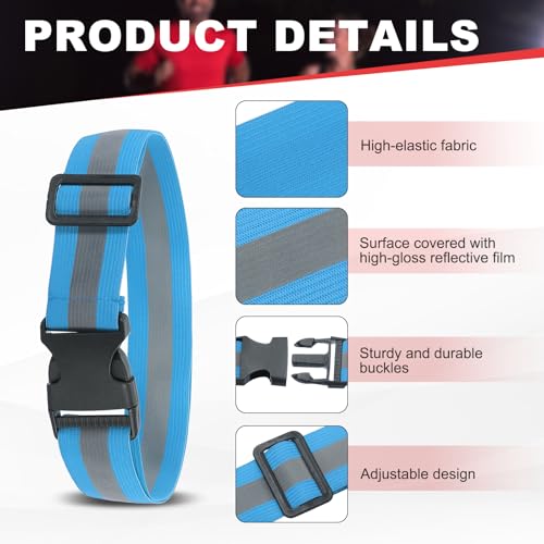 Reflective Safety Belt Adjustable - color: Light Blue