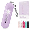 Personal Safety Alarm - Waterproof Rechargeable Security Alarm - 140dB Extra Loud Siren & Strobe Light - Self Defense Keychain - Gift for Women, Teenagers, College Girls, Seniors(Wisteria) - color: Wisteria