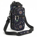 AUPET Water Bottle Sling Bag Sleeve Holder Carrier 25/32/40/64 oz,Insulated Crossbody Water Bottle Case Cover with Strap and Pockets for Men/Women Walking Hiking - color: Mystical Cosmic, size: 40oz