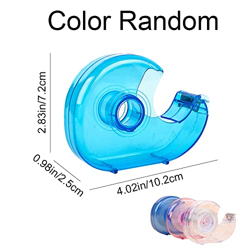 Small Tape Dispenser Cute Mini Tape Holder Refillable for Desk Office