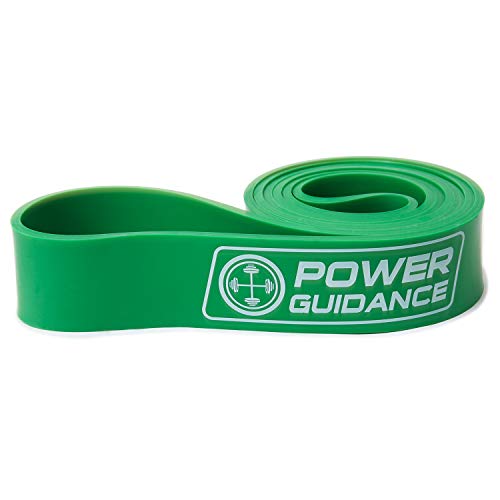 POWER GUIDANCE Pull Up Assist Bands - Stretch Resistance Band - Mobility Band - Powerlifting Bands - by Perfect for Body Stretching, Powerlifting, Resistance Training - color: green