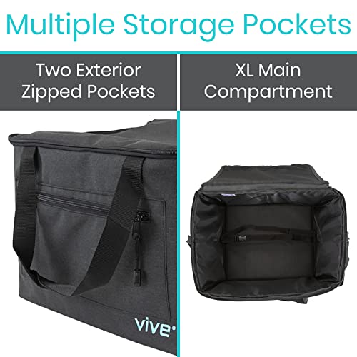 Vive Travel Bag for Ice Therapy Machine - Fits Polar Active, Ossur Cold - color: Black