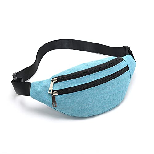 Fanny Packs for Women Men, Fashion Waist Pack Crossbody Bags Belt Bag with Adjustable Strap for Running Hiking Travel. - color: Mint Green-01