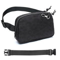Mini Belt Bag for Women, RFID Small Fanny Pack, Womens Fashion Waist Packs with Extender Strap, Crossbody Bum Bags - color: J08-leopard