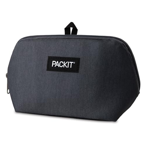 PackIt Freezable Snack Bag, City Charcoal - color: City Charcoal