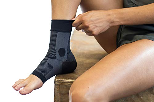 OS1st AF7 Ankle Bracing Sleeve helps stabilize weak ankles, assist with inversion sprains, relieve Achilles tendonitis - size: Right Large