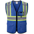 Hi Vis Reflective Safety Vest for Men Women,EK178,Blue,S - color: Blue, size: Small