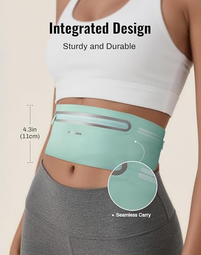 Running Belt for Women & Men-Ultra Light Slim Running Belts - color: Blue