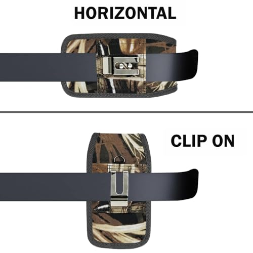 I&H Cell Phone Holster w Pouch Belt Clip for Men and Women iPhone 6 7 8 Protect 4.7 inch Case, Camo - color: Camo, size: Small