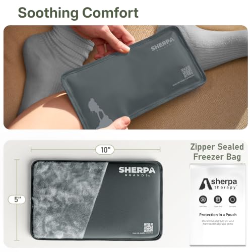 Flexible Hot and Cold Gel Pack Small 5" x 10", 2 Pack - size: Small (2 pack), style: Grey