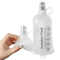 250ml Soft Flask, Soft Water Bottle for Hydration Packs, Running, Hiking, Cycling and Climbing - White - color: 250ml, white
