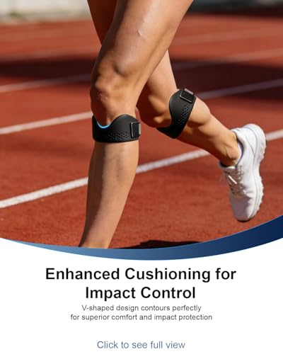 Silicone Knee Brace for Women & Men 2 Pack — Relieve Knee Pain & Provide Protection During Exercise, Patellar Tendon Support Strap, Patella Band for Offers Relief from Meniscus Tear and Knee Pain
