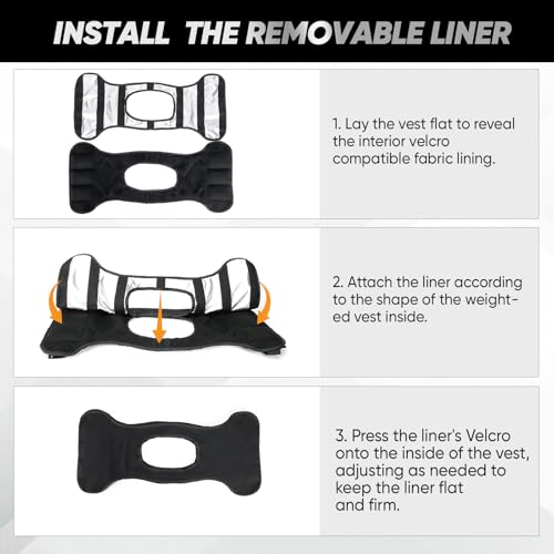 APEXUP Adjustable Weighted Vest, 4-10lb/12-18lb/20-32lb Vest with 6 Ironsand Weights and Large Pocket, Weight Vest for Men Women Strength Training, Running, Walking - color: Black-with Waterproof Layer, size: 12-18lbs