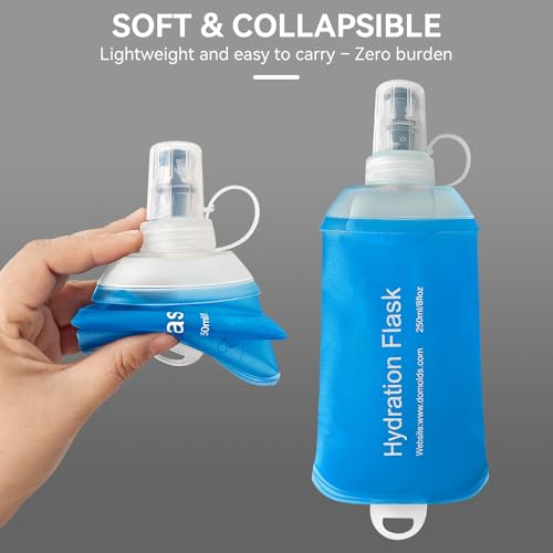 500ml Soft Flask Soft Water Bottle for Running, Hiking, Cycling and Climbing - Blue - color: 500ml, blue