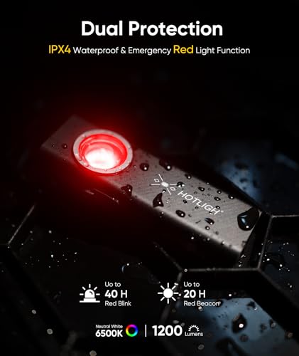 HOTLIGH ZF6767 Rechargeable Pocket Flashlight - 1000LM LED Flashlight Rechargeable, Small Pocket Light with Clip & Magnetic Base, EDC Flashlight for Outdoor, Night Walking, Emergency (1 PC)