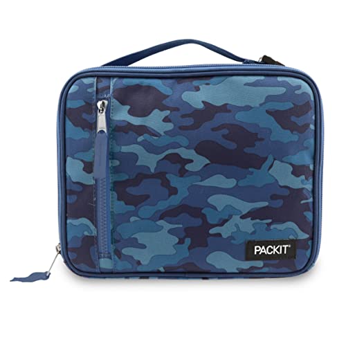 PackIt Freezable Classic Lunch Box, Blue Camo - color: Blue Camo
