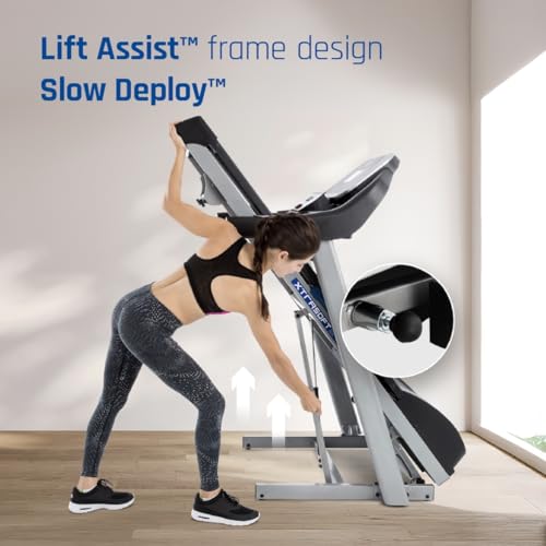Xterra Fitness Sport Series Premium Folding Smart Treadmill, Handlebar Speed and Incline Controls, Large XTRASoft Cushioned Running Deck, Built-in FTMS-Enabled Bluetooth with XF Connect Fitness App - style: TRX2500