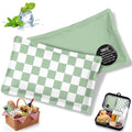 VIHOSE 2 Pcs Ice Packs for Lunch Box Bag - color: Sage Green, style: Checkerboard