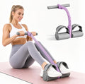Adjustable Foot Pedal Resistance Bands with Handles - color: Purple