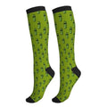 Compression Socks Knee High Circulation Support Socks For Women Men Athletic Running Hiking Travel - color: Funny Cucumber