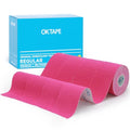 OK TAPE Kinesiology Tape (4 Pack) Latex Free Cotton Uncut 2in x 16.4ft - color: Pink, size: 4 Rolls