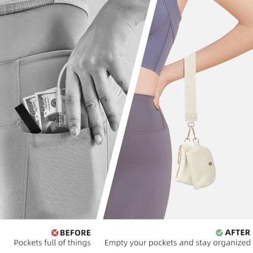 Keychain Wallet Mini Zip Around Wristlet Wallets for Women Detachable Dual Pouch Wristlet Portable Coin Purse Small Wallets - color: White + White