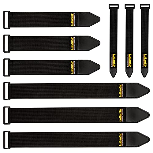 LuBanSir Cinch Straps, Assorted 9 Pack (9“/12”/18“) for Organization - size: 9"/12"/18" - Assorted 9 Pack