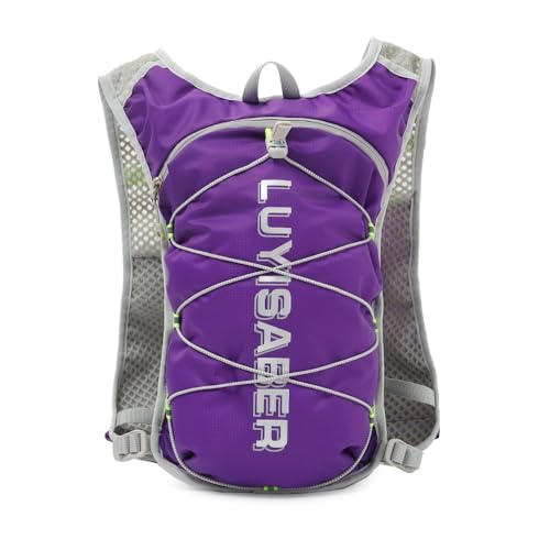 2L Marathon Hydrating Backpack Breathable Ultralight Hiking Hydration Vest Nylon Multifunction Water Vest for Running Cycling(Orange)