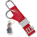 ZINZ Elastic Jacket Gripper Travel Strap with D-Ring Hooks and Buckle - color: Red