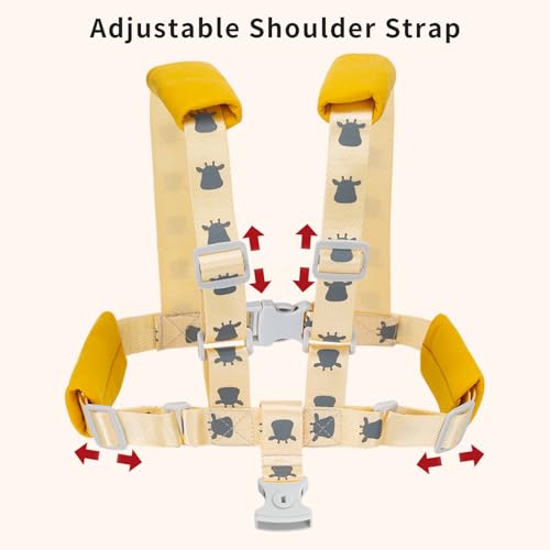 Toddler Leashes + Anti Lost Wrist Link for Kids, 4 in 1 Kid Harness Backpack Leash for Girls Boys, Reflective Kids Anti Lost Leash Cute Baby Harness Belt Strap Foldable Child Safety Leash for Park/Zoo - color: Yellow