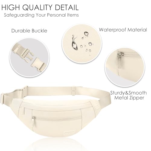 Small Aprocot Cross Body Bag Fashion Shoulder Fanny Pack for Women - color: Apricot, size: Large