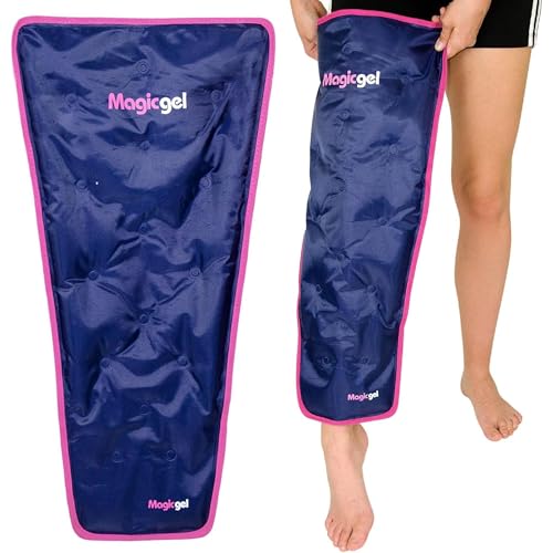 Magic Gel Leg Ice Pack - Professional Cold Therapy - Wrap Around Shin Ice Packs - Full Leg Ice Pack Wrap Around Entire Leg - Cool Down Your Legs Shins Hamstrings - Ice Packs Sleeve - style: Leg Ice Pack