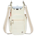 Telena Water Bottle Holder with Strap RFID Crossbody Bags for Women - color: Beige Yellow