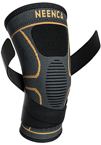 Compression Knee Brace for Women & Men - 2 Pack with Adjustable Straps - color: 2 Pack - Copper, size: Large