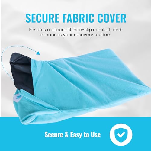 ICEWRAPS Fabric Cover for 10 x 14 Clay Pack, Reusable Ice Pack Cover - Blue - size: 10”x14”, style: Fabric Cover Only