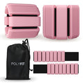 Polyfit Wrist & Ankle Weights - Wearable Weights for Women, Yoga & Pilates - color: PINK