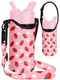 Miss Adola Kids Water Bottle Carrier, 10-16 Oz, Strawberry - color: Strawberry, size: Fits for 10-16 oz