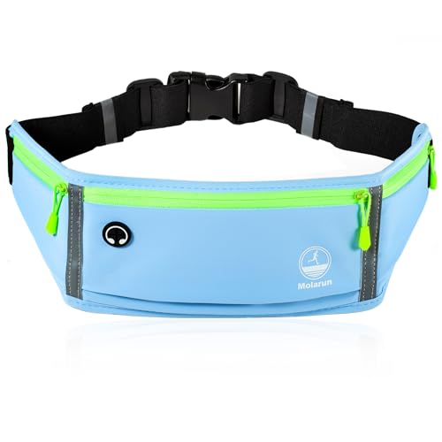 Running Belt Slim Fanny Pack Jogging Pouch Phone Holder Waist Pack - Blue - color: D Blue