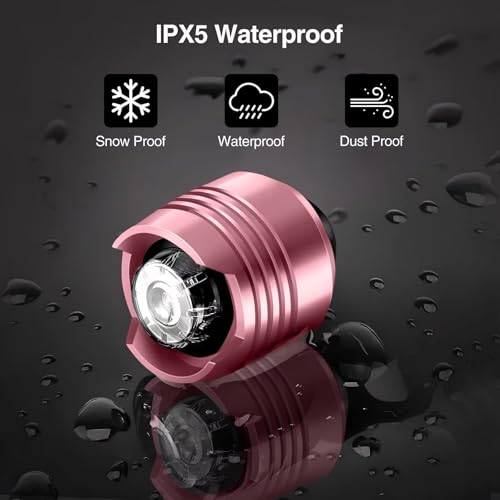 Rechargeable Clog Lights 2PCS, LED Shoe Clip Flashlight with 3 Modes, Waterproof Shoe Charm Accessories for Walking, Running, Camping – Adults & Kids (6 Colors) - color: Pink
