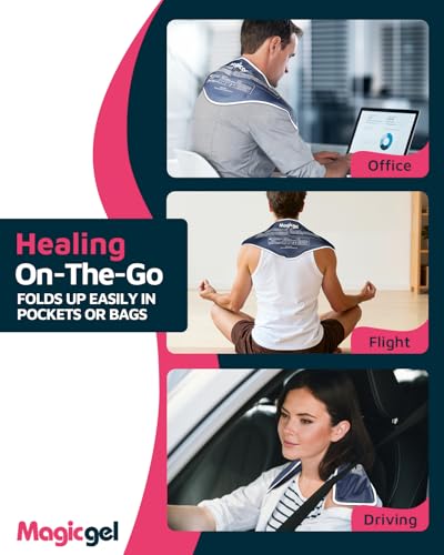 Magic Gel Neck Ice Pack - Shoulder Ice Pack - Cooling Neck Wrap - Cooler Ring - Flexible and Reusable Cold Pad - Lightweight & Comfortable - One Size Fits Most (Gray) - color: Neck Ice Pack - Grey