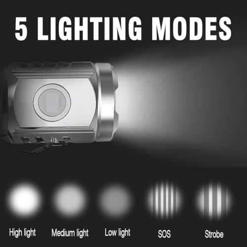 Mini LED Flashlight, ABS Material Hat Clip Torch with Back Clip Design, Portable Clip-On Light for Fishing Night Running Household Use