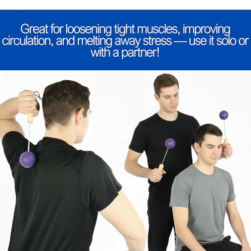 Bongers Handheld Deep Tissue & Trigger Point Massage Tool - color: Purple Passion