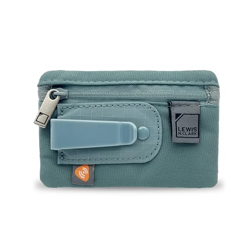 Lewis N. Clark RFID Blocking Hidden Clip Travel Money Belt, Seafoam Grey - color: Seafoam Grey