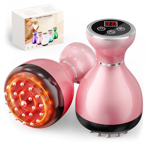 Electric Lymphatic Drainage Massager for Body Anti Cellulite and Thigh - color: Sakura Pink