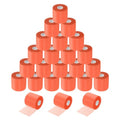 MECCANIXITY 24 Rolls Pre Wrap Athletic Tape 30 Yard x 2.8" Foam Under Wrap Tape Sports Prewrap Headband for Hair Ankles Wrists Hands Knees - color: Orange