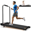 ANCHEER Walking Pad with Incline - Under Desk Treadmill with Handle Bar - color: BBlack