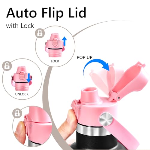 XACIOA Replacement Flip Lid for Hydro Flask Standard Mouth Bottle - color: Pink